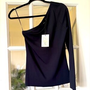 Theory Asymmetrical Backless Blue Dress